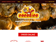 Tablet Screenshot of cocoricochicken.com